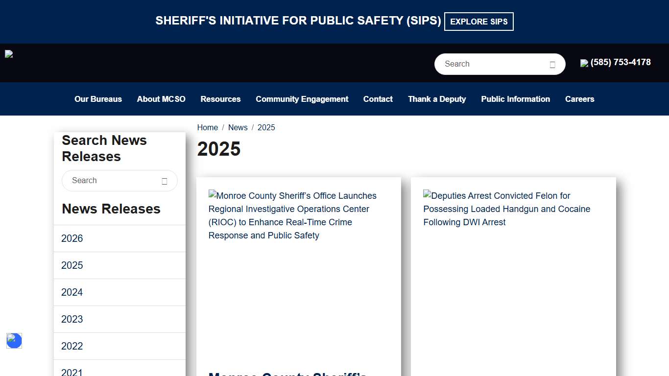 2025 Monroe County Sheriff